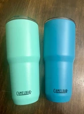 (2) Camelbak - Horizon Tumbler W/ Lids - 30oz - Blue & Teal Perfect!!!!