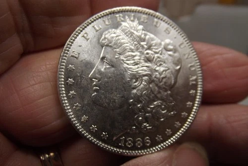 1886-P Morgan Silver Dollar  BU and Original NEWPX MS+++ Original UNC