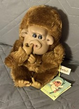 Vintage Russ 10" Rutherford III Monkey Ape Gorilla Thumb Sucker Plush