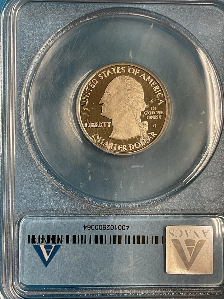 2009S 25c Territories Quarter Guam ANACS PR70 DCAM - Image 2 of 2