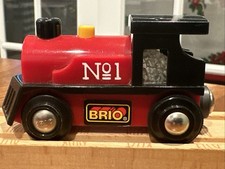 BRIO Wooden Railway LIGHTS  SOUNDS STEAM ENGINE  33240 USA Seller
