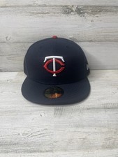 New Era 59Fifty Hat Minnesota Twins Low Profile Fitted Cap Hat Size: 7 1/2 New 