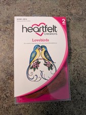 NEW Heartfelt Creations Stamp Die Combo 2pc LOVEBIRDS HCSD1-2016