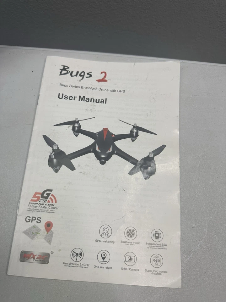 MJX Bugs 2 Drone 1080P Camera GPS RC Quadcopter Black - Image 4 of 4
