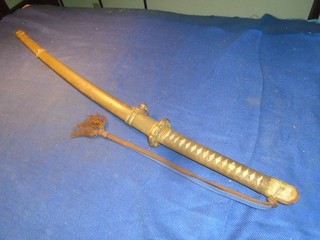 Japanese WWll Army officer`s sword in mountings "Kanemichi" tassel mon mint