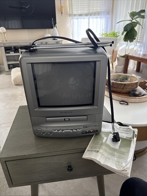 Broksonic CCVG-297 Series C 9” CRT TV DVD Combo TESTED Works +