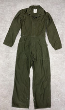 Vintage 80s US Military Men s Cotton Sateen Type I Coveralls OD Medium K-101