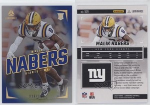 2024 Panini Luminance Rookies Blue /150 Malik Nabers #109 Rookie RC