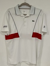 Lacoste Sport Polo Shirt Novak Djokovic Tennis Ultra Dry Pique US Men  s Large