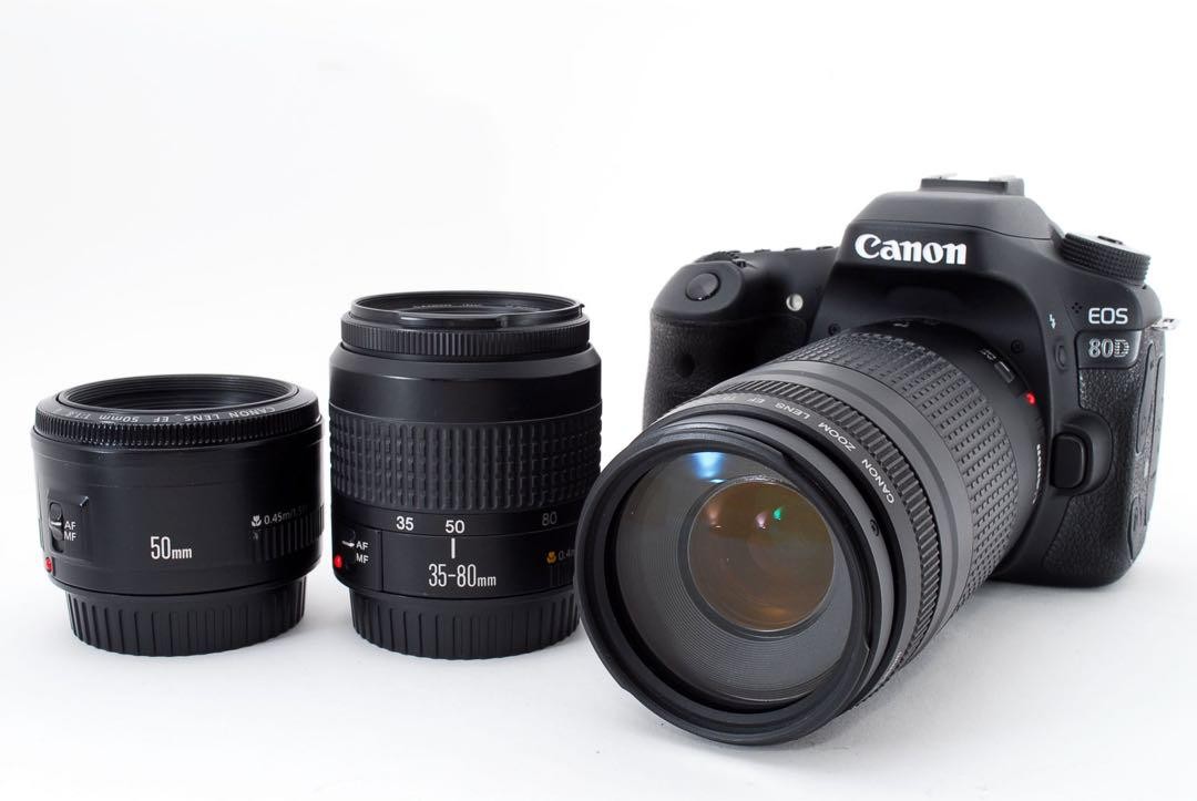 Canon 80d + triple lens 【公式通販】
