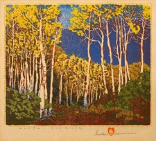 Gustave Baumann : Aspen, Red River : Archival Art Print