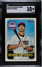 2018 Topps Heritage Minors #108 Pete Alonso SGC 10 Gem Mint