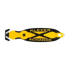 Klever Kcj-Xc-Y Safety Cutter, 6 1/2 In Length, Oval Handle, Rubberized Grip,