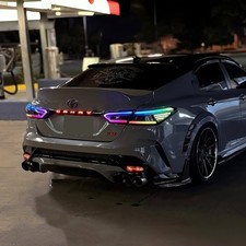 1 Set Rgb Led Tail Light For 2018-2024 Toyota Camry Sedan Rear Light Smoked 4pcs 1 Set Rgb Led Tail Light For 2018-2024 Toyota Camry Sedan Rear Light Smoked 4pcs