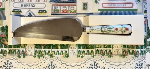 Lenox Village Cake Knife Server In Original Packaging Fine Porcelain RARE HTW