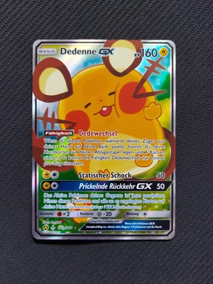 Pokemon Dedenne GX 195a/214 Deutsch NM