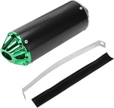 28mm Exhaust Muffler Silencer Pipe 1.1" for 50cc 70cc 90cc 110cc Black-Green