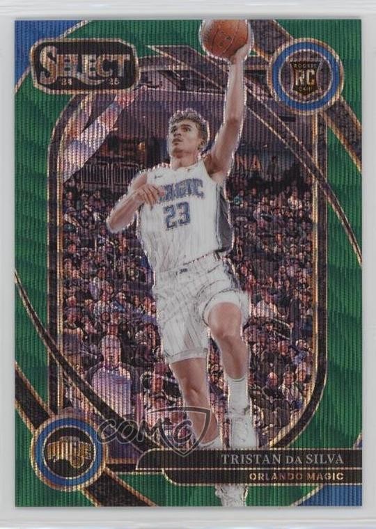 2024 Panini Select Courtside Green Wave Prizm 32/50 Tristan da Silva #272 1m00