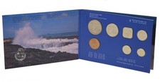 Aruba set of 7 coins 1993 UNC 5, 10, 25, 50 cents, 1, 2.5 florins, Souvenir t...