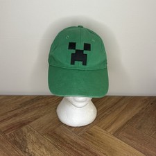 JINX Kids Youth Boys Minecraft Baseball Hat Green Black Adjustable Cap 60