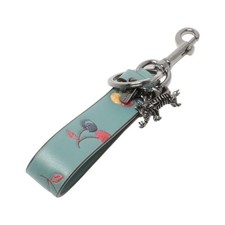Coach Keyring Charm Carabiner Dinosaur Motif Cherry Pattern Women'S