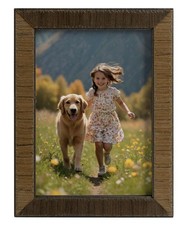 5x7 Wooden Picture Frame Natural Rustic 5 x 7 Picture Frames Solid Wood Photo...