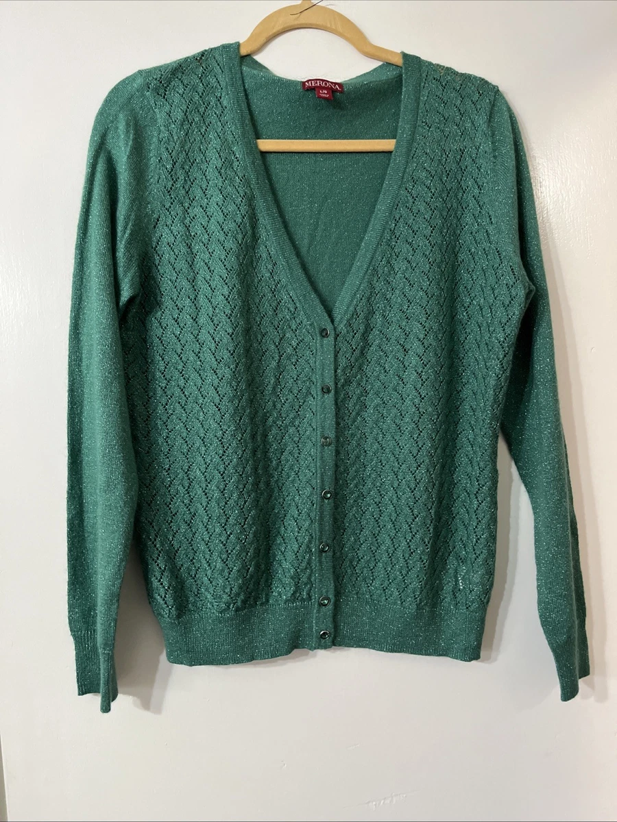 Pull D'été Merona Vert Poudre Taille M - Occasion Très Bon état