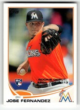 2013 Topps Update Jose Fernandez #US13 Miami Marlins ROOKIE CARD BEAUTY!. rookie card picture