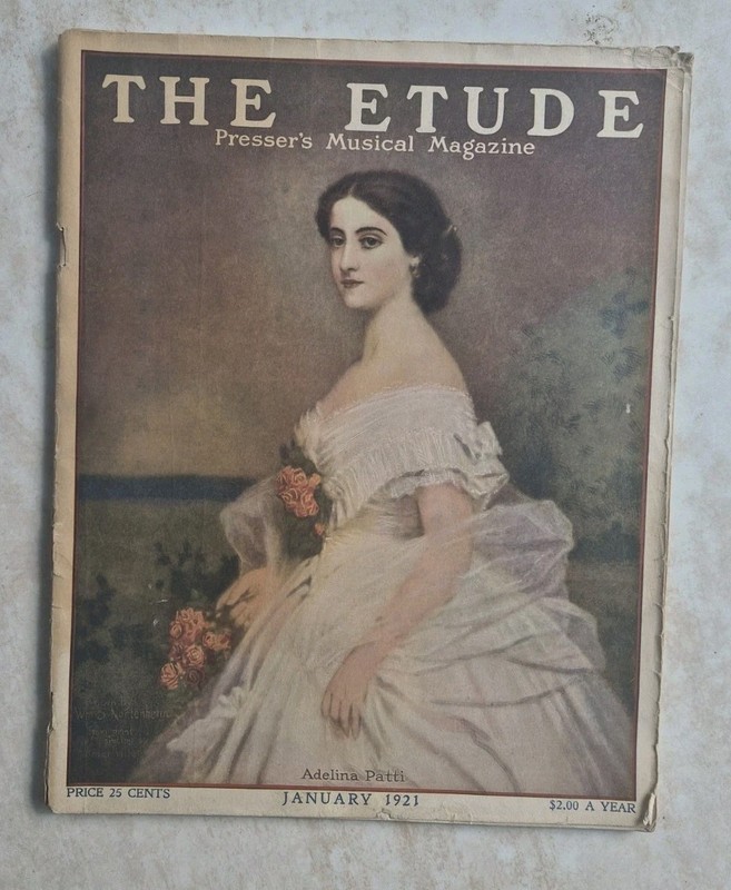 The Etude Illustrated Music Magazine January 1921 English Theodore Presser Co.