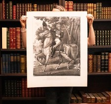 William Smith / 1870 Andrew Jackson Lithograph Tennessee Forces on the Hickory