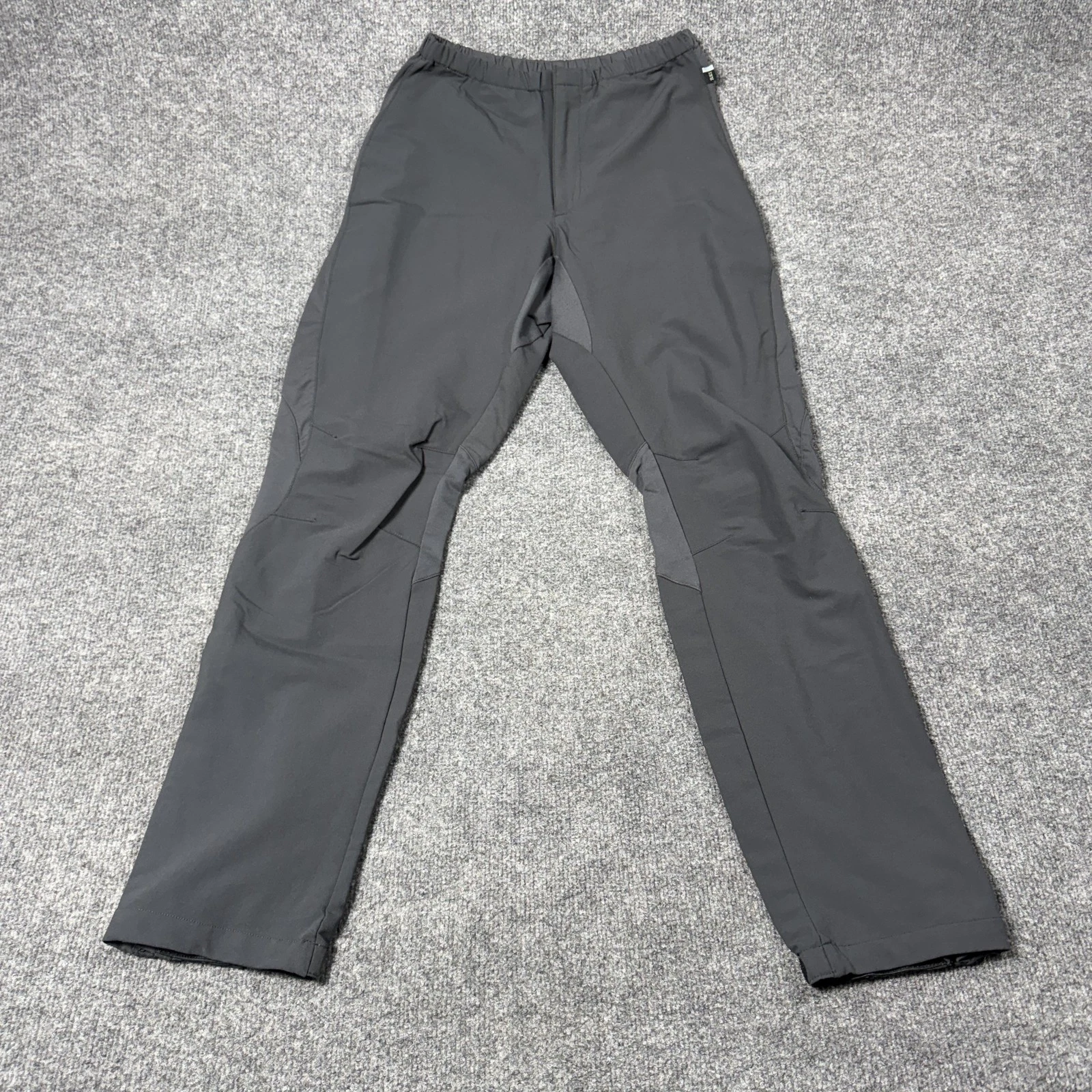REI Snow Pants Womens Large Gray Softshell Elastic Waist Zip Hem Ski Lined