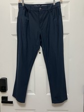 Johnnie-o Prep-formance Pants Men 34 Navy Blue Golf Trouser Stretch 34x30 Casual