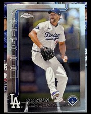 Clayton Kershaw 2025 Topps Chrome #88 Mint Card LA Dodgers Last Season HOF STAR