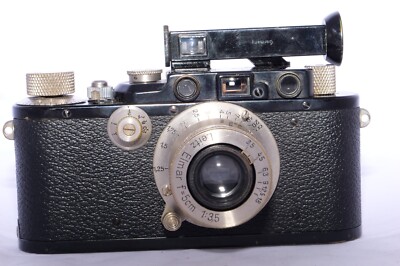 Leica III Black Rangefinder Camera. Nickel Elmar 5cm 3.5. WINTU
