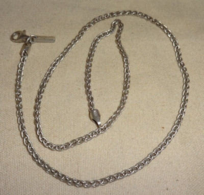 HATTON LABS London MINI ROUND CUB Necklace Chain 925 Silver Italy 17''