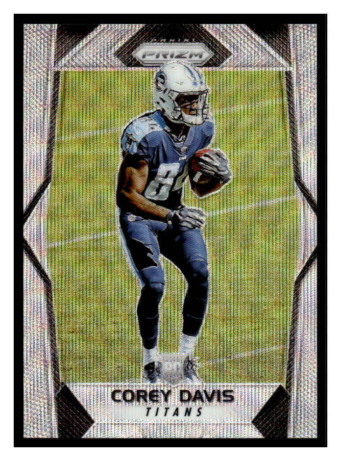 2017 Panini Prizm #229 Corey Davis Prizm Blue Wave #/149
