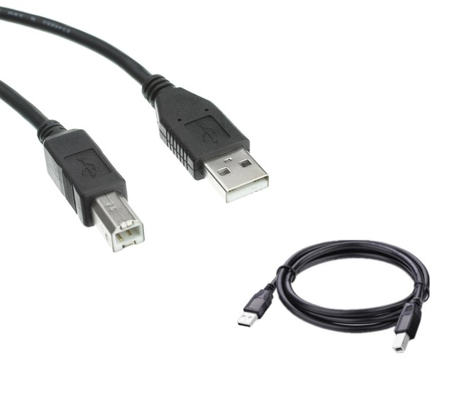 2x 6FT HIGH SPEED USB 2.0 A TO B PRINTER SCANNER CABLE HP CANON EPSON