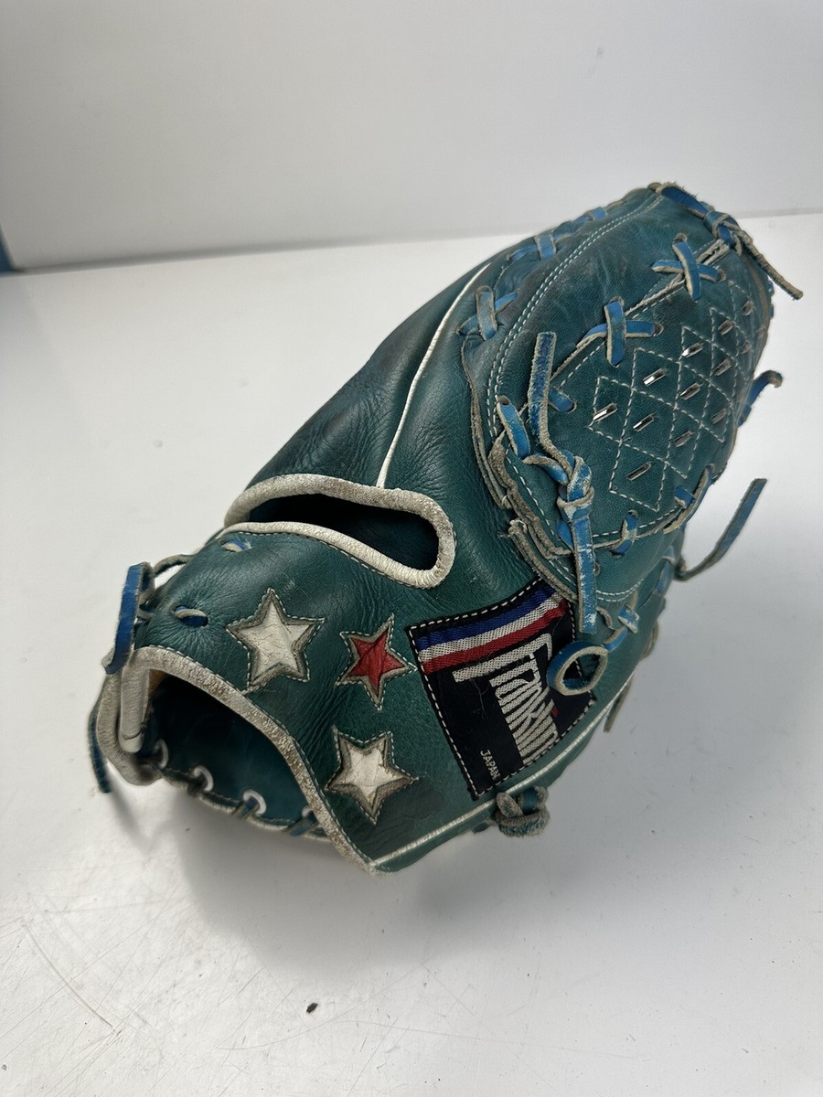 フランキー 花札　英語版 VTG Franklin Baseball Glove “The Backhander” Japan Leather Stars