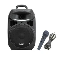 Audio2000'S 6406 Rechargeable Portable PA System w/APM1062 Wired Microphone-MR
