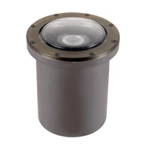 Kichler 17W LED In-Ground Well Light,  3000K, 35 Deg, Brass, 16024CBR30