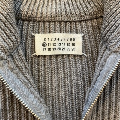 Maison Martin Margiela Camionneur Driver's Knit Wool Gray Sweater