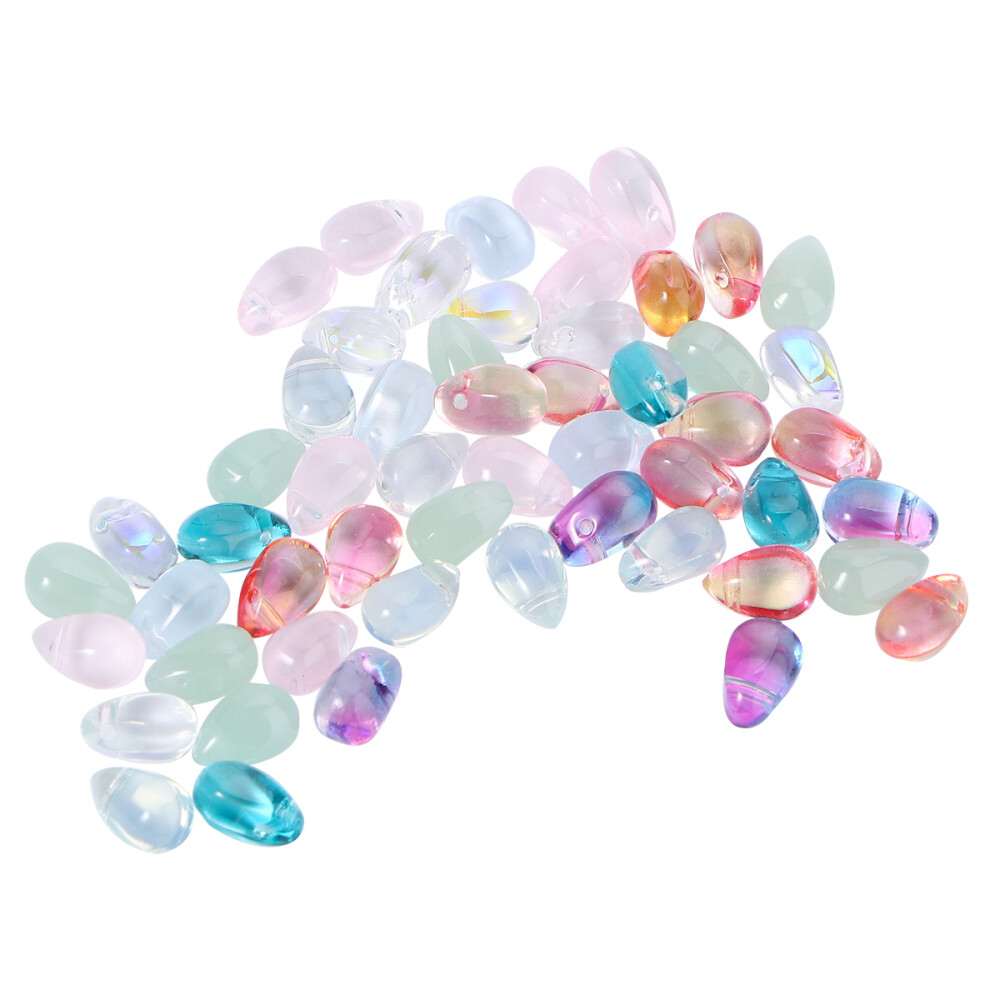 Glass Beads for Vases Tassel Pendant Glass Drop Beads Drop Shape Beads