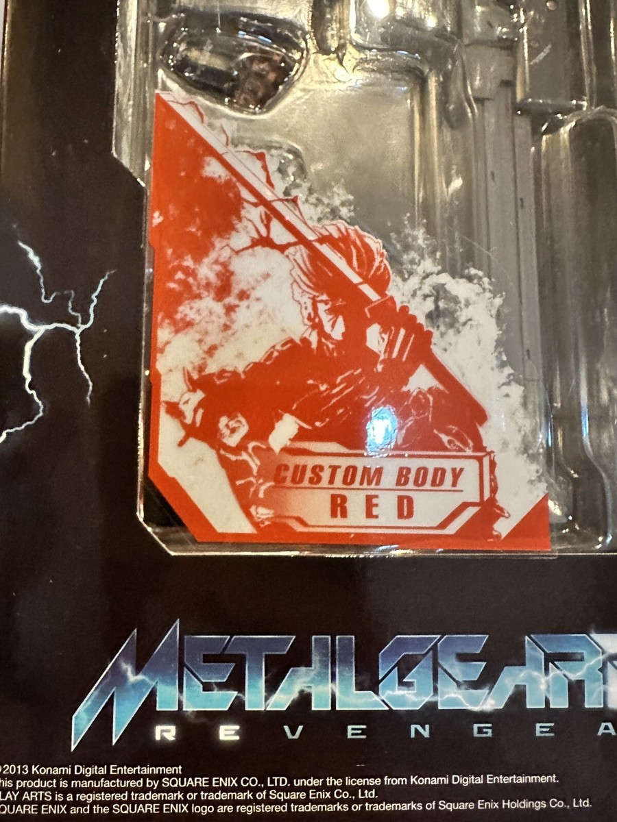 NEW Play Arts Kai RAIDEN Custom RED Metal Gear Rising Revengeance