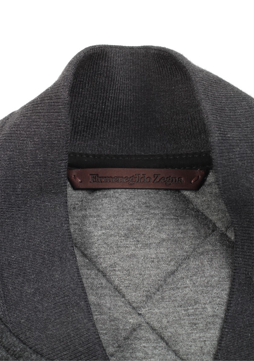ZEGNA Gray Cashmere 14 Milmil 14 Vest Gilet Size 48 / 38R
