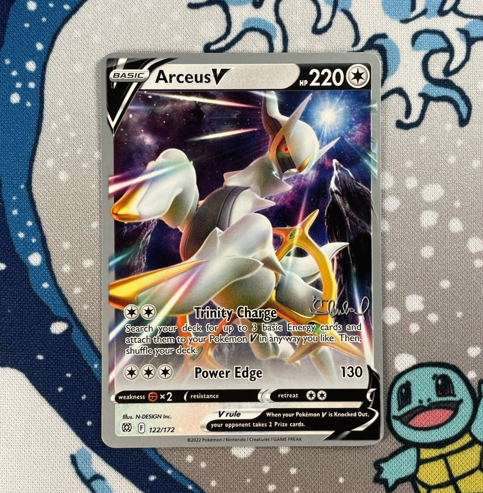 Arceus V 122/172 World Championships 2022 Deck Promo SWSH Pokemon Card NM