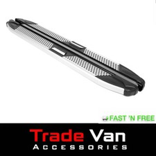 VW T5 & T6 SWB CYCLONE SILVER SIDE STEP SIDE BARS RUNNING BOARDS 2003 ONWARDS