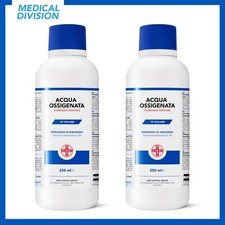 2 Acqua Ossigenata disinfettante 3% 10 volumi 250 ml - perossido di idrogeno