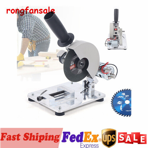 Mini Table Saw 4in 0-45° Miter Saw Portable Small Hobby Chop Saw Cutting Machine