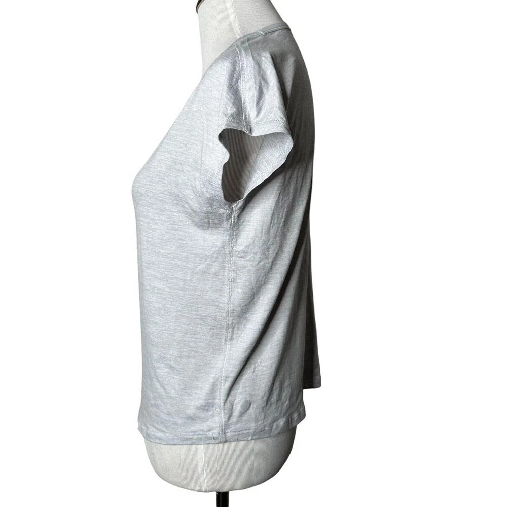 yogalicious open back stretch workout yoga short sleeve shirt