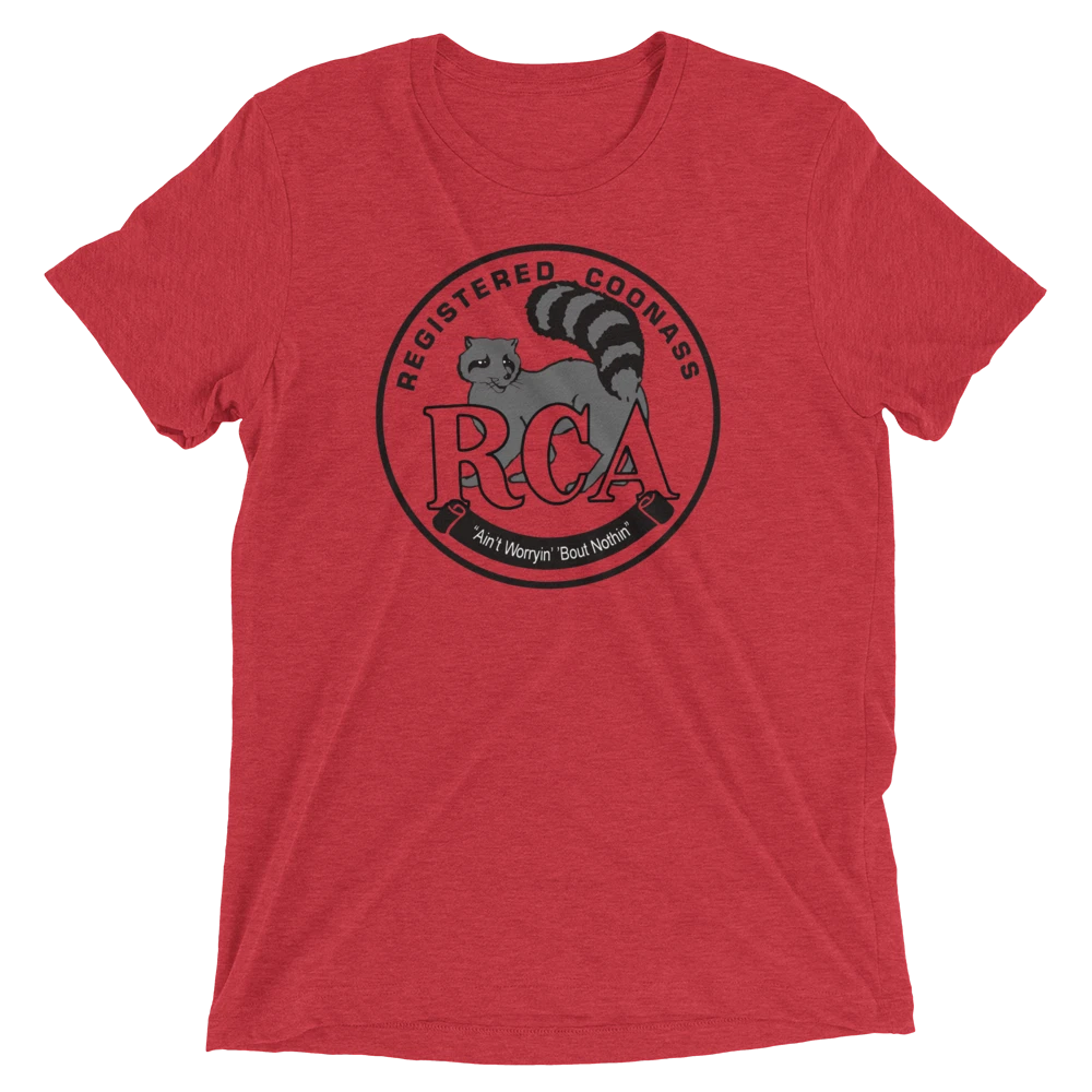 Registered Coonass RCA Shirt - Bella+Canvas 3413 Tri Blend - Louisiana Cajun
Opens in a new window o